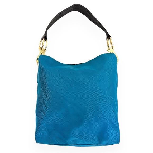 JPK PARIS 75 Large Teal Nylon Canvas Hobo Bag - Picture 3 of 15